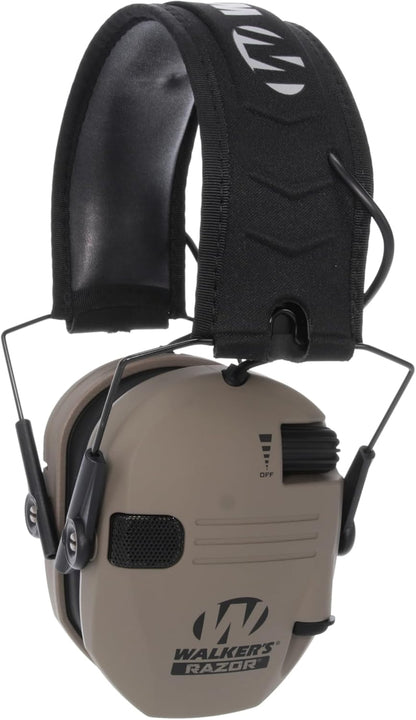 Razor Slim Ultra Low Profile Compact Design Adjustable Range Shooting Hunting Hearing Protection Electronic Earmuffs