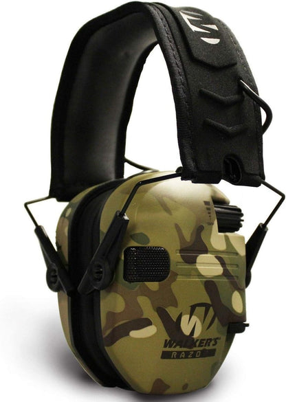 Razor Slim Ultra Low Profile Compact Design Adjustable Range Shooting Hunting Hearing Protection Electronic Earmuffs