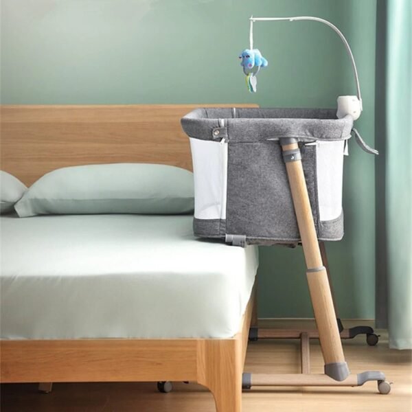 Vivelam Adjustable Bedside Baby Crib - Image 3